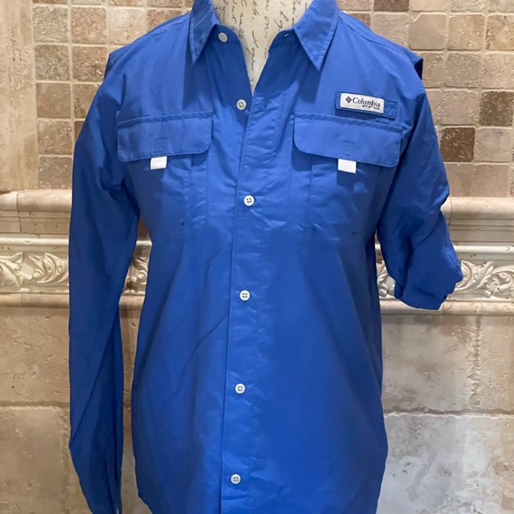 Columbia cobalt blue sun shirt - Picture 1 of 9